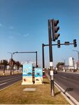公路中的艺术 马路上 红绿灯