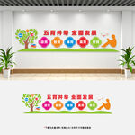 五育并举 文化墙 
