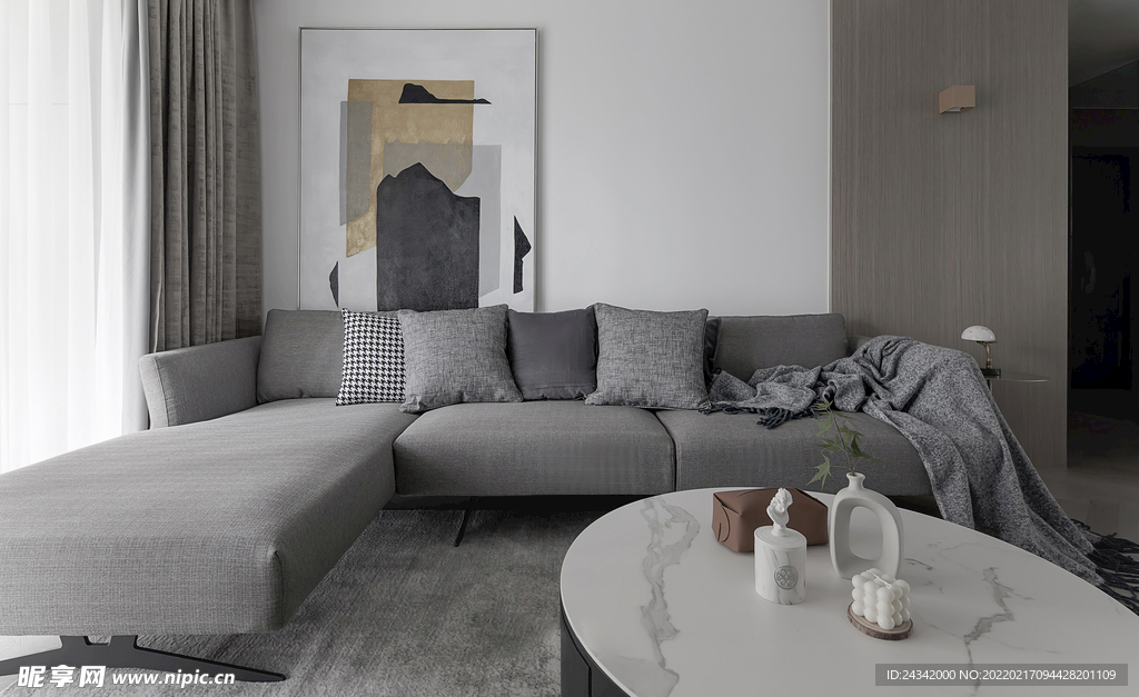 简约风格家装实景图