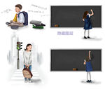 学生卡通