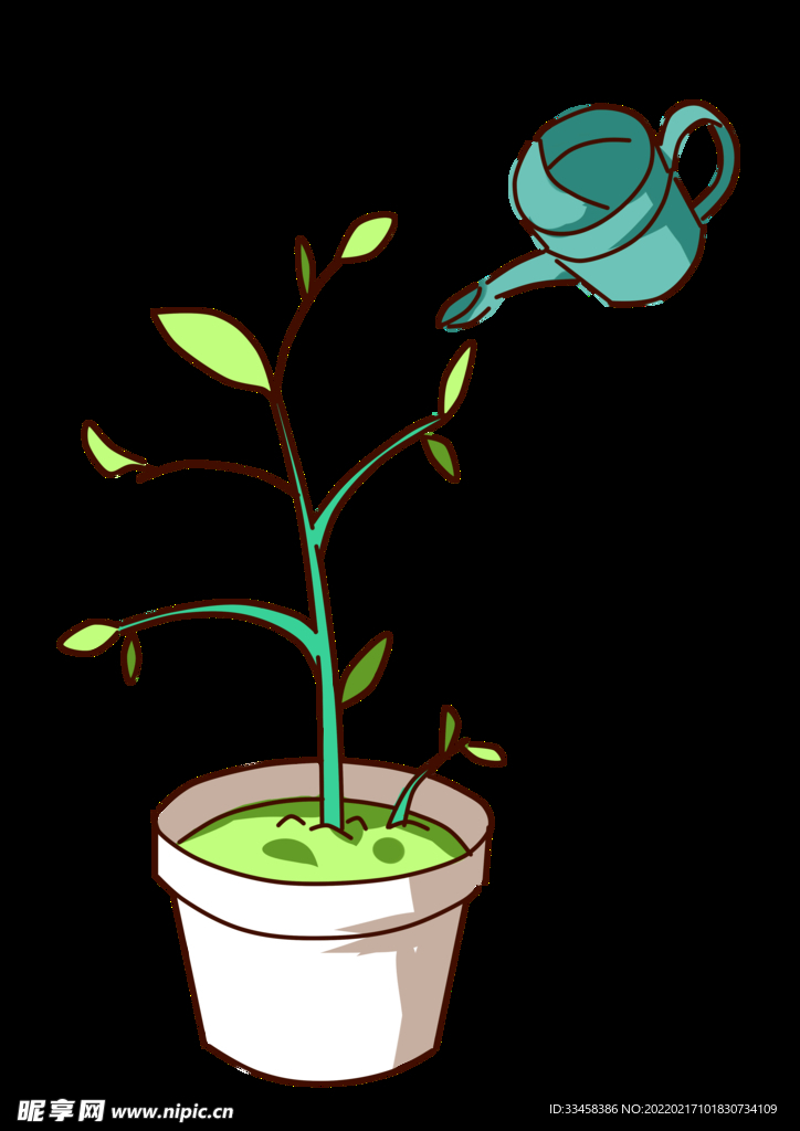 植树节植物浇水