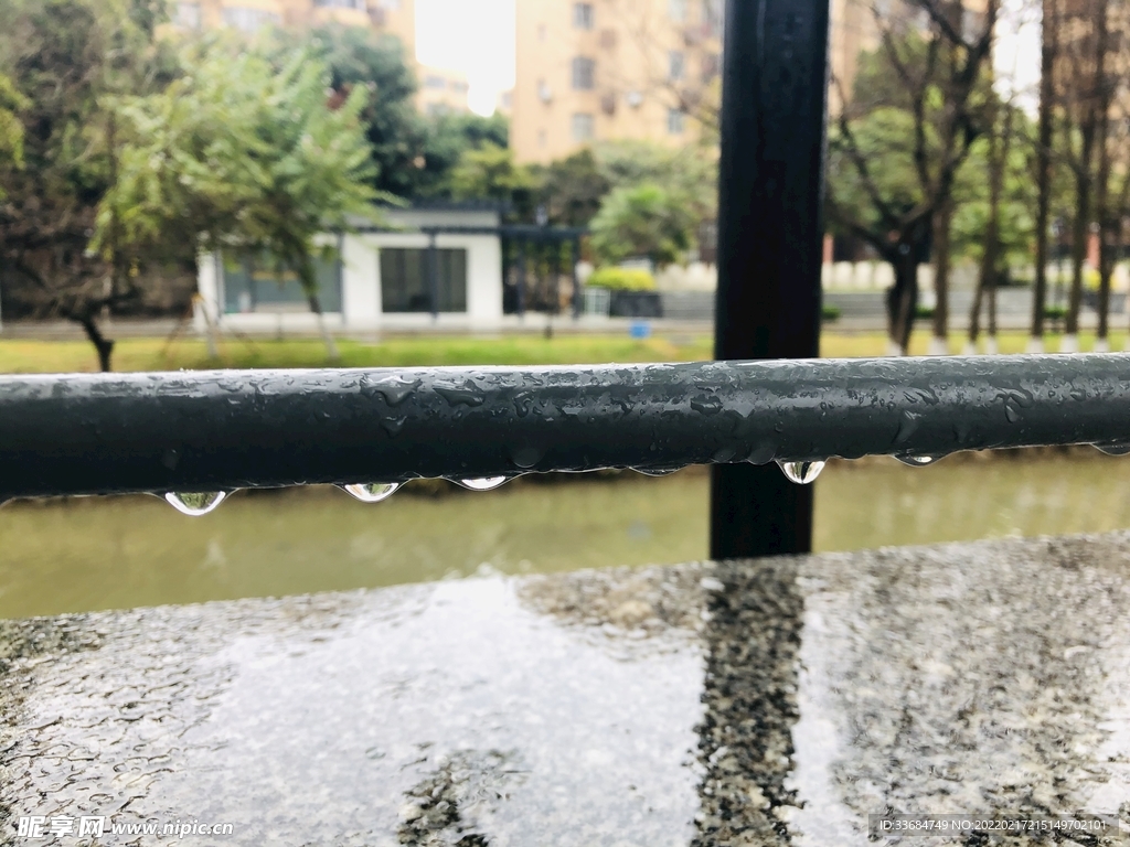 雨中一景