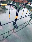 雨天 围栏 倒影 水