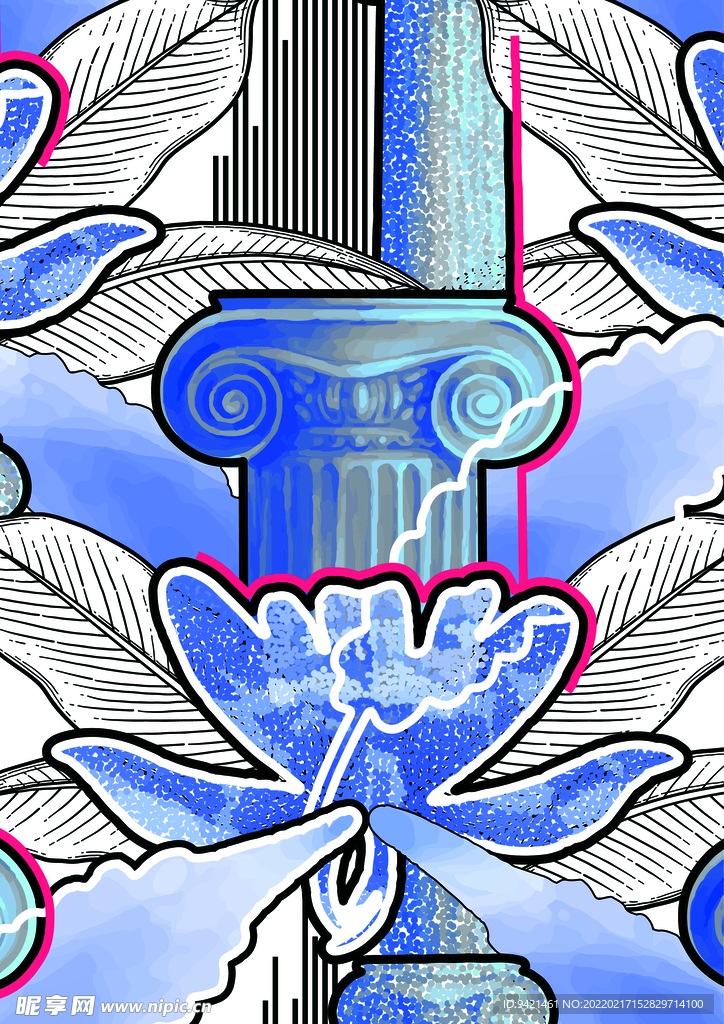欧式纹样花卉