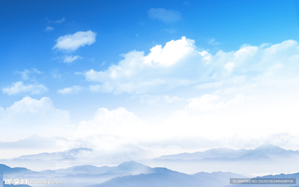 蓝色天空背景