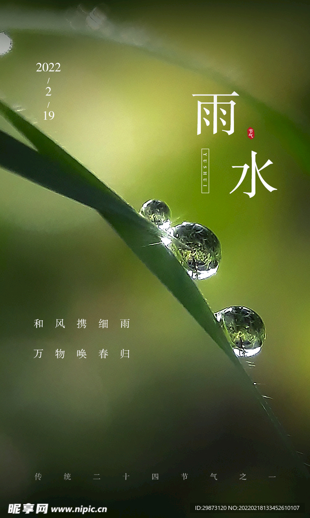 雨水海报