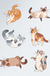猫咪可爱形象卡通套图