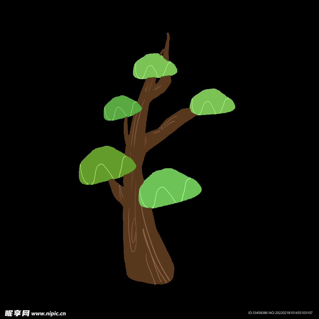创意绿色的发芽植物