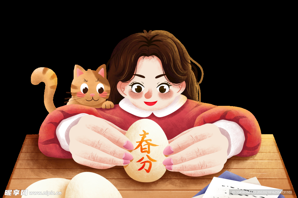 春分女孩立蛋
