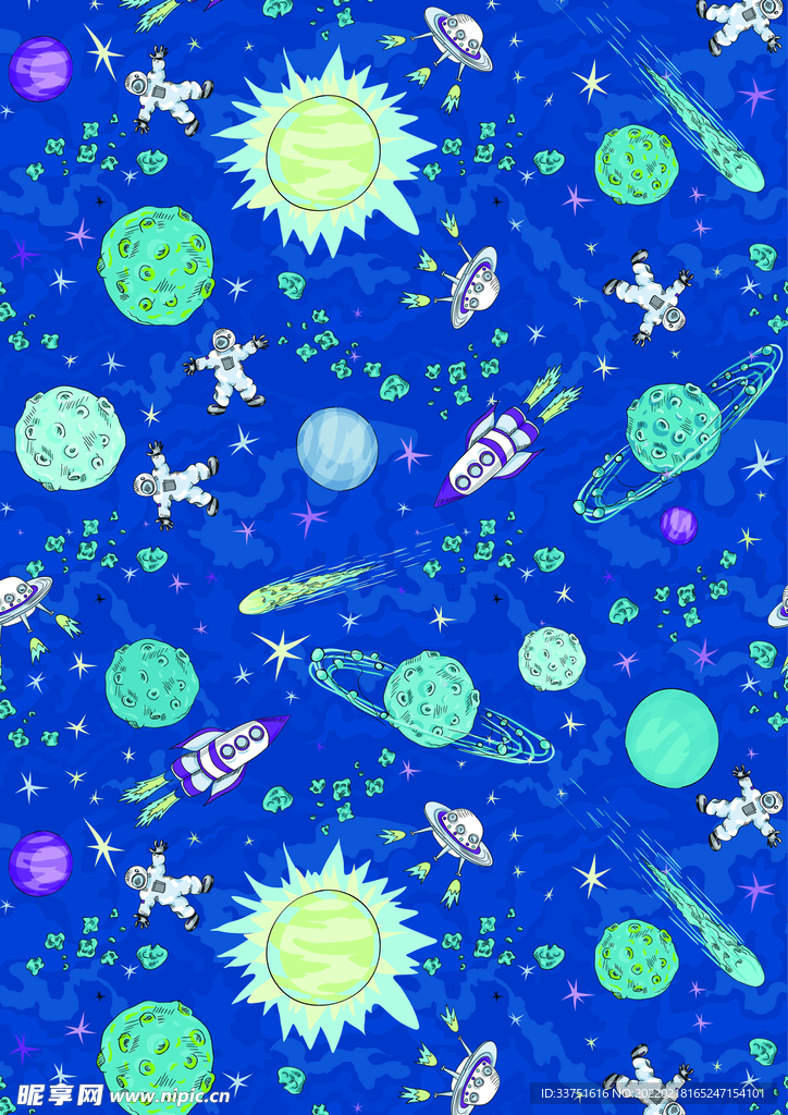 宇宙太空插画