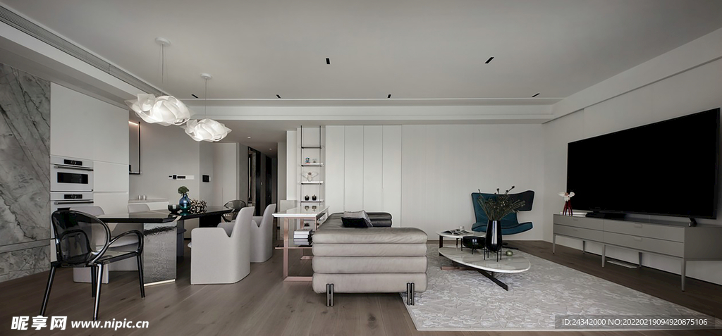 简约风格家装实景图