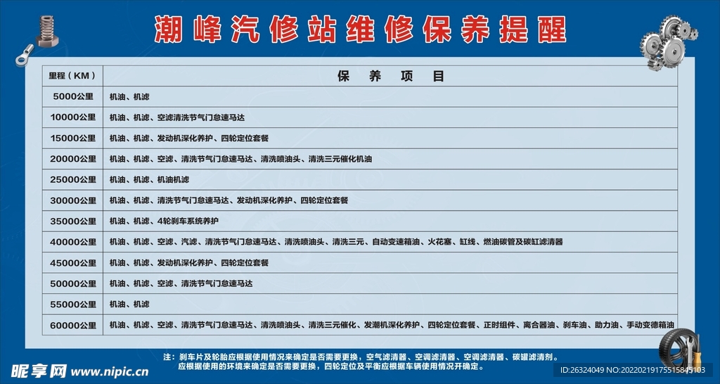 汽修展板