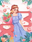 妇女节插画