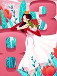 妇女节插画