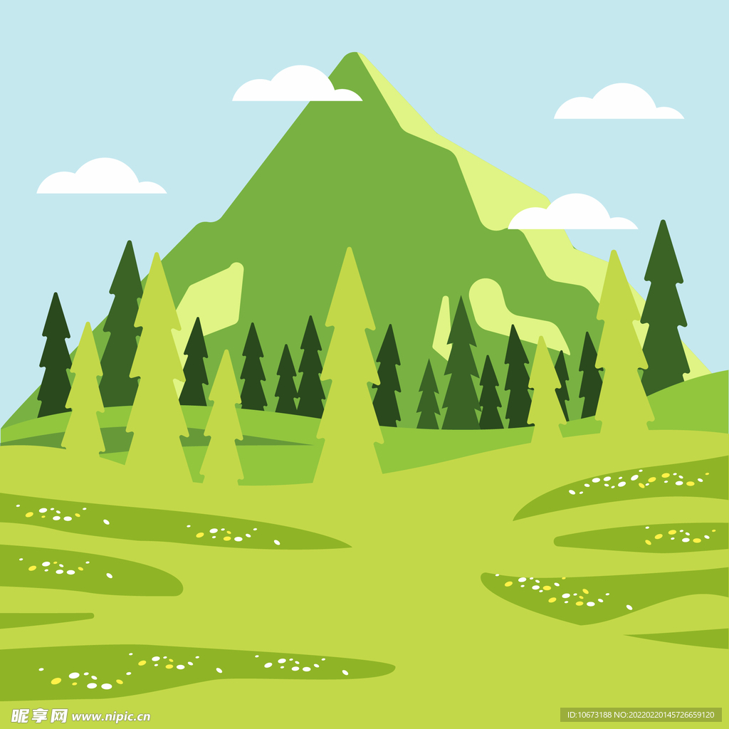 矢量春天背景