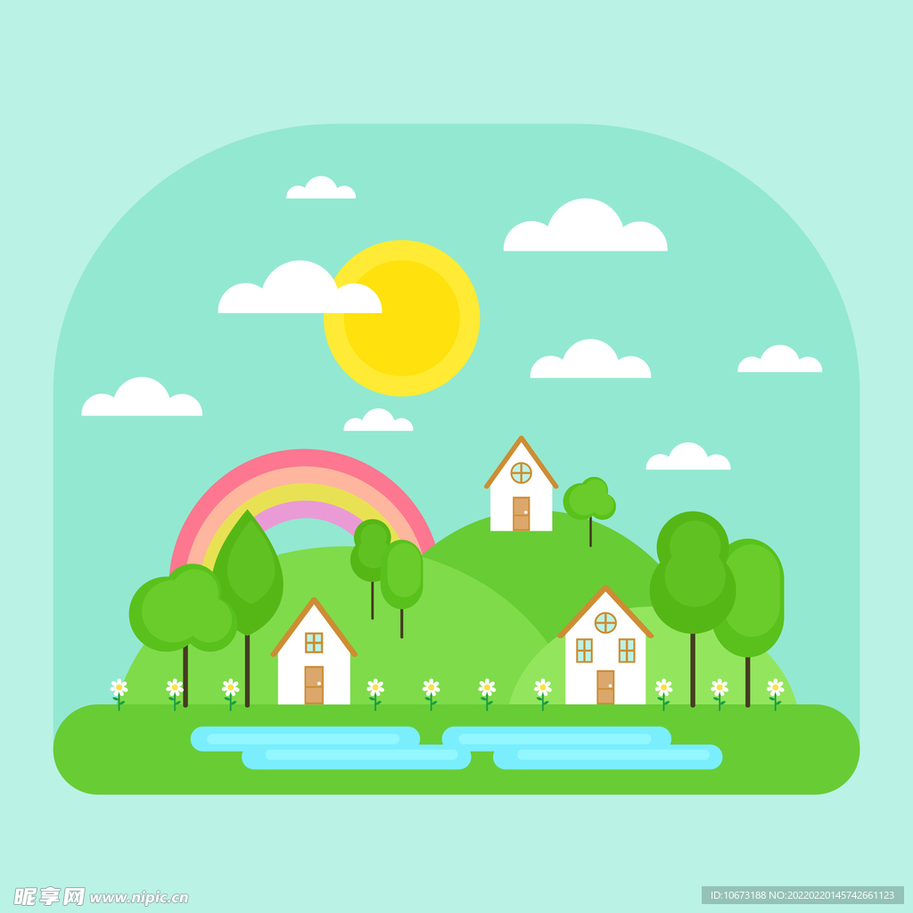 矢量春天背景