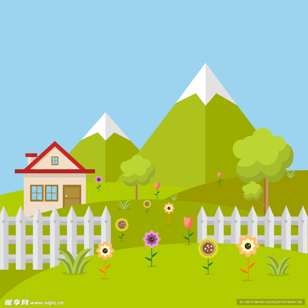 矢量春天背景