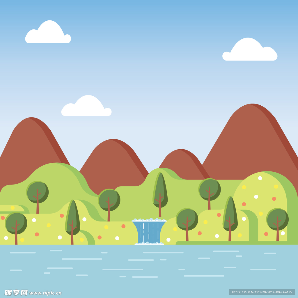 矢量春天背景