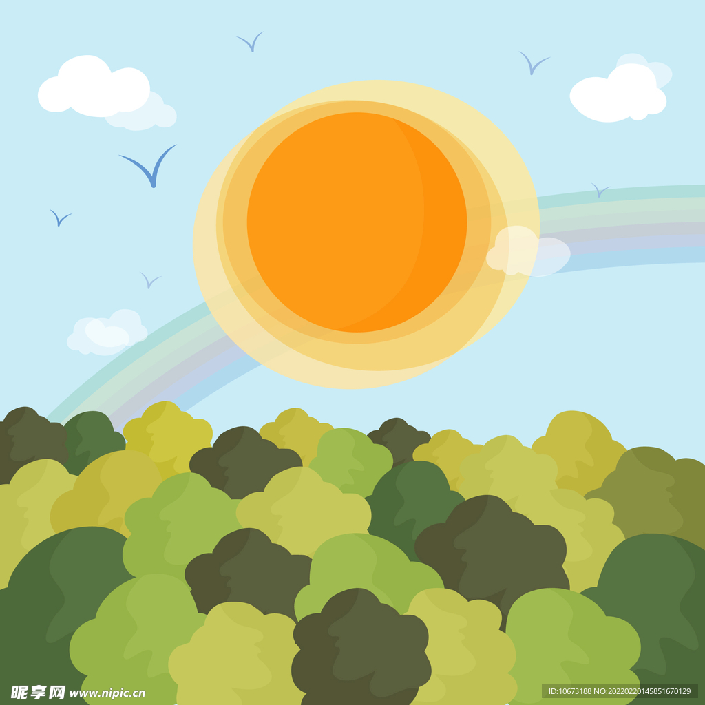 矢量春天背景