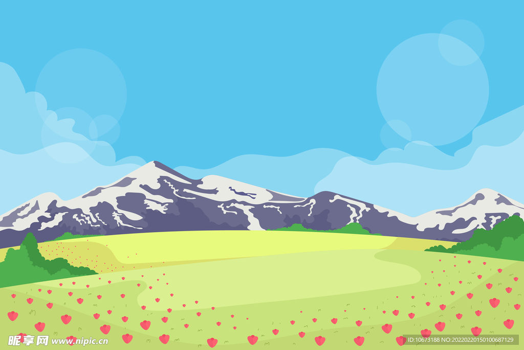 矢量春天背景
