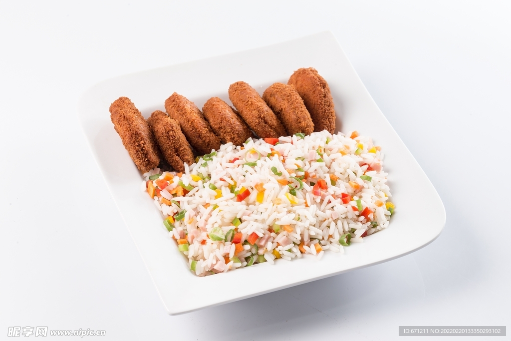 鸡排炒饭