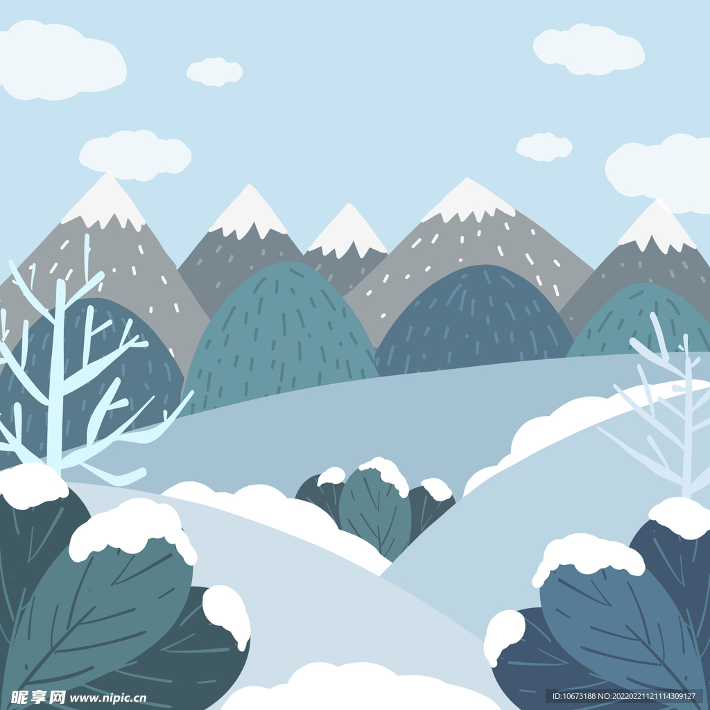 冬天背景 