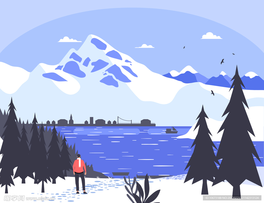 冬天背景 