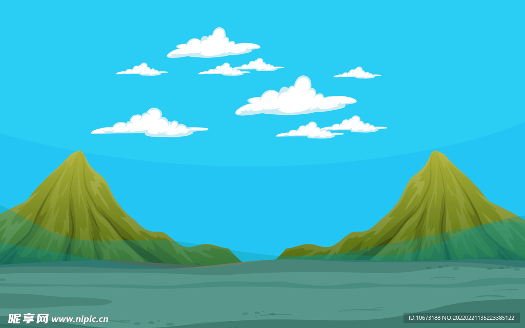矢量湖泊背景