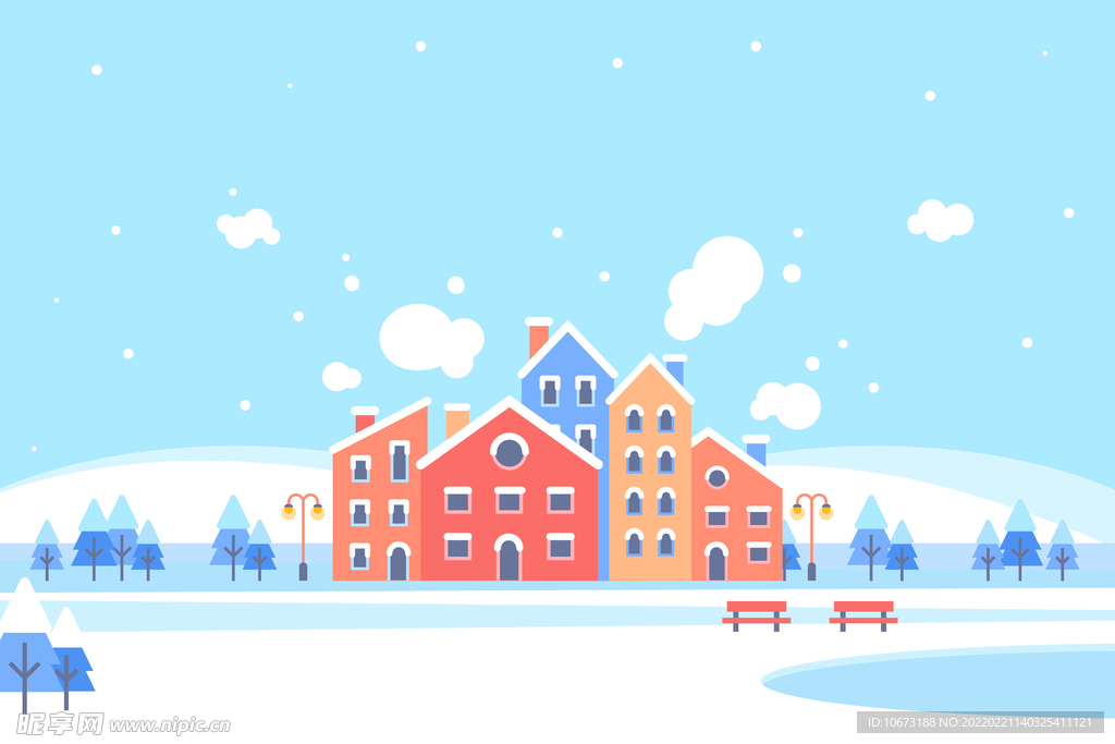 冬天背景 