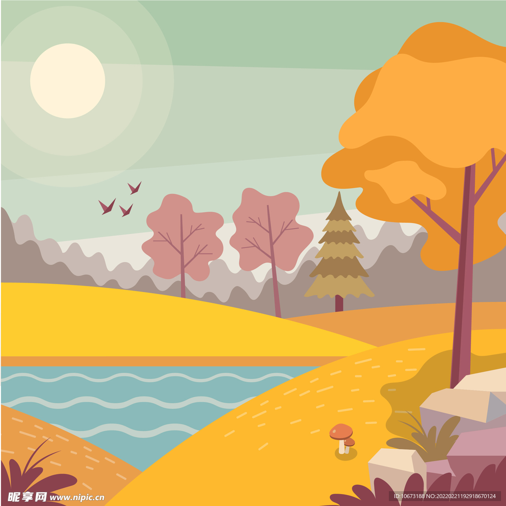 秋天背景 