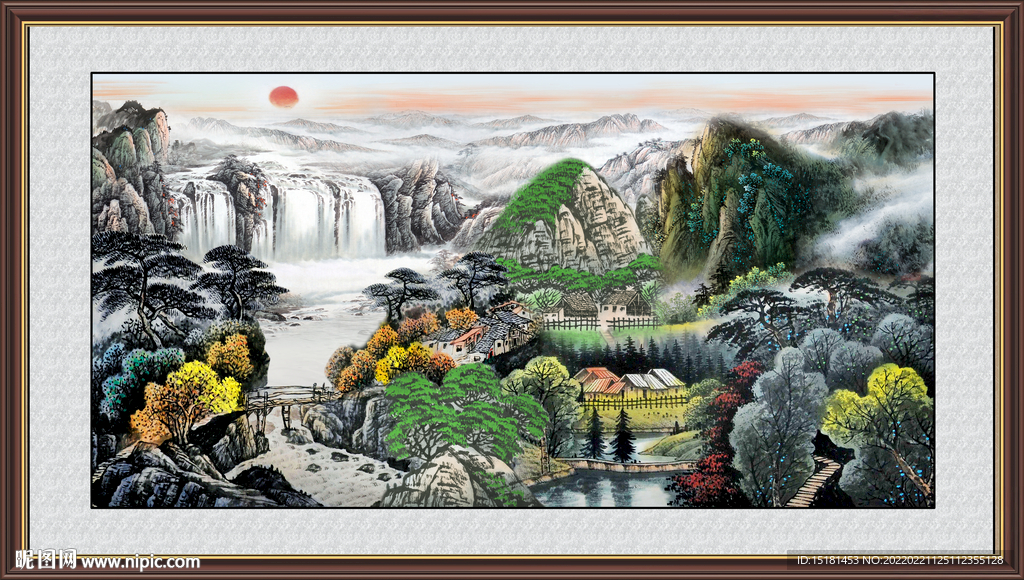 中堂山水