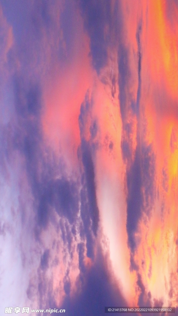 天空彩霞晚霞 