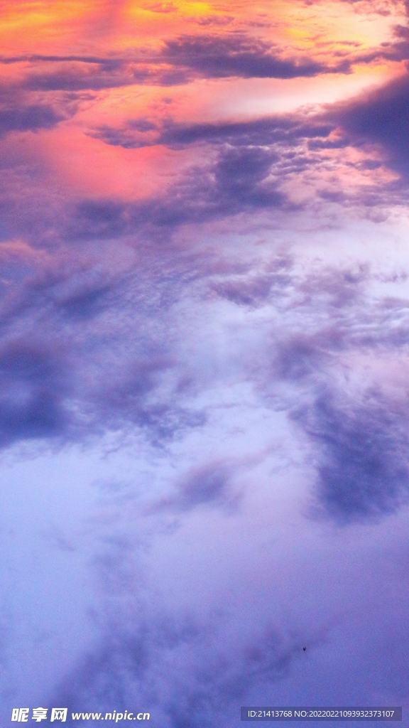天空彩霞晚霞 