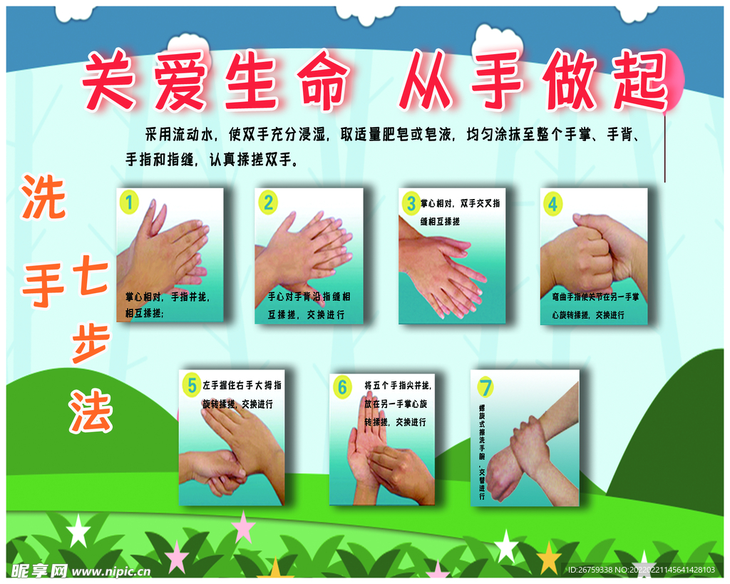 七步洗手法