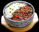 茄子肉丝拌饭
