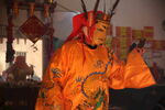 毛南族少数民族祭祀面具摄影图