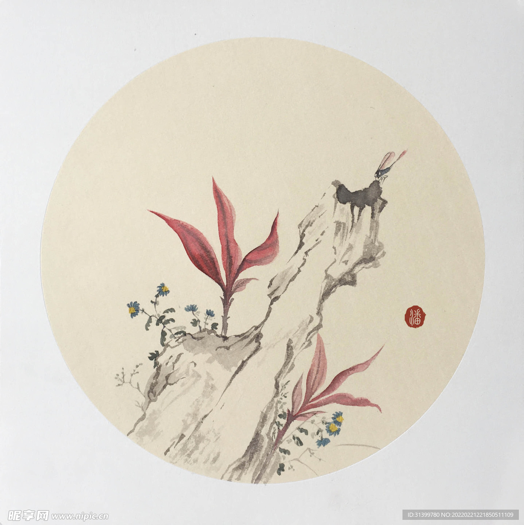 奇石小品画