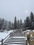 黄龙风景雪景冬天