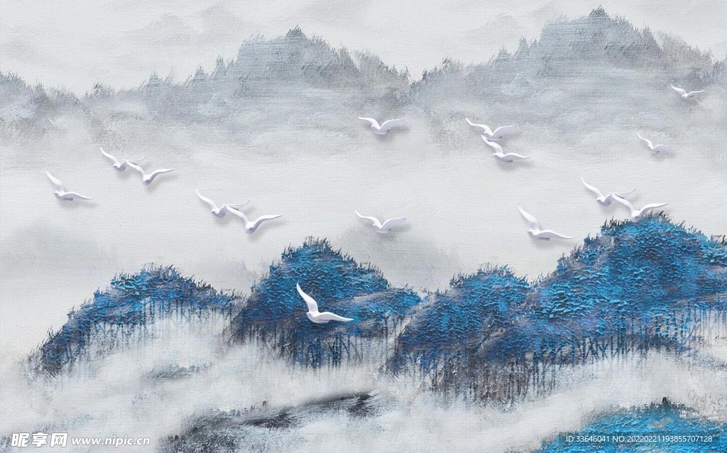 油画山水
