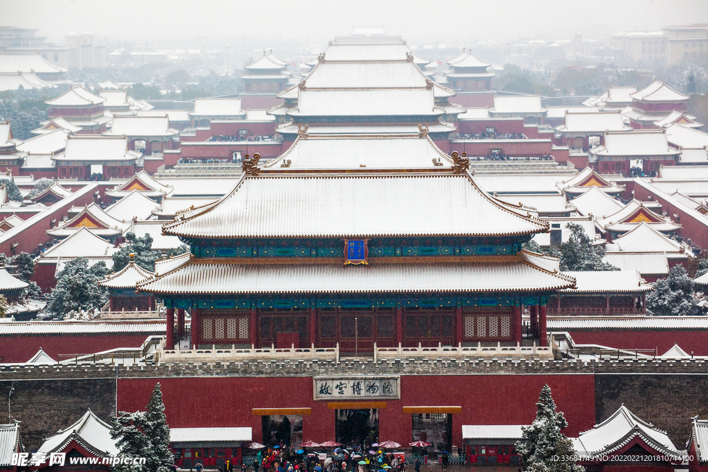 北京故宫雪景