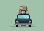 矢量旅行汽车