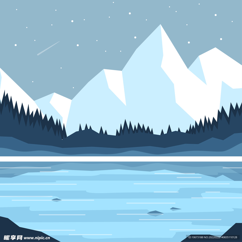  矢量山峦背景 