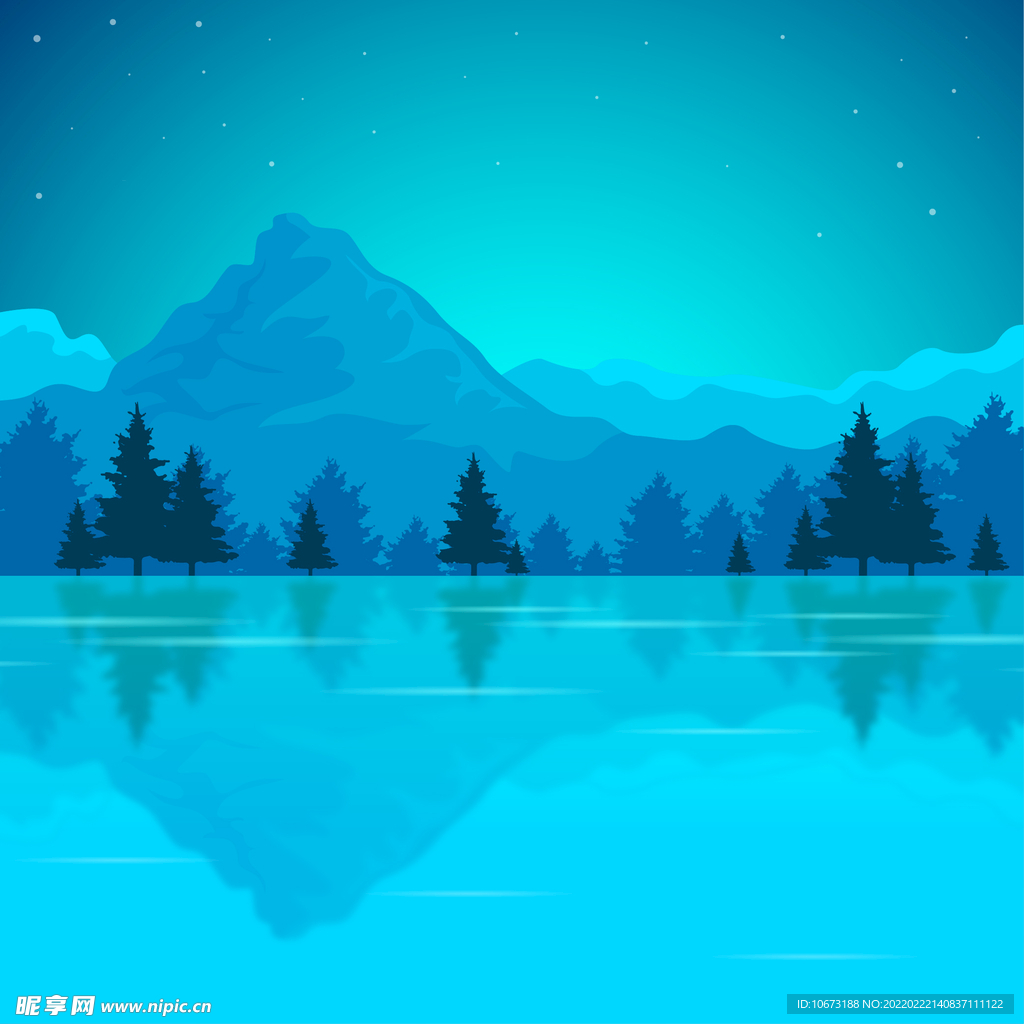  矢量山峦背景