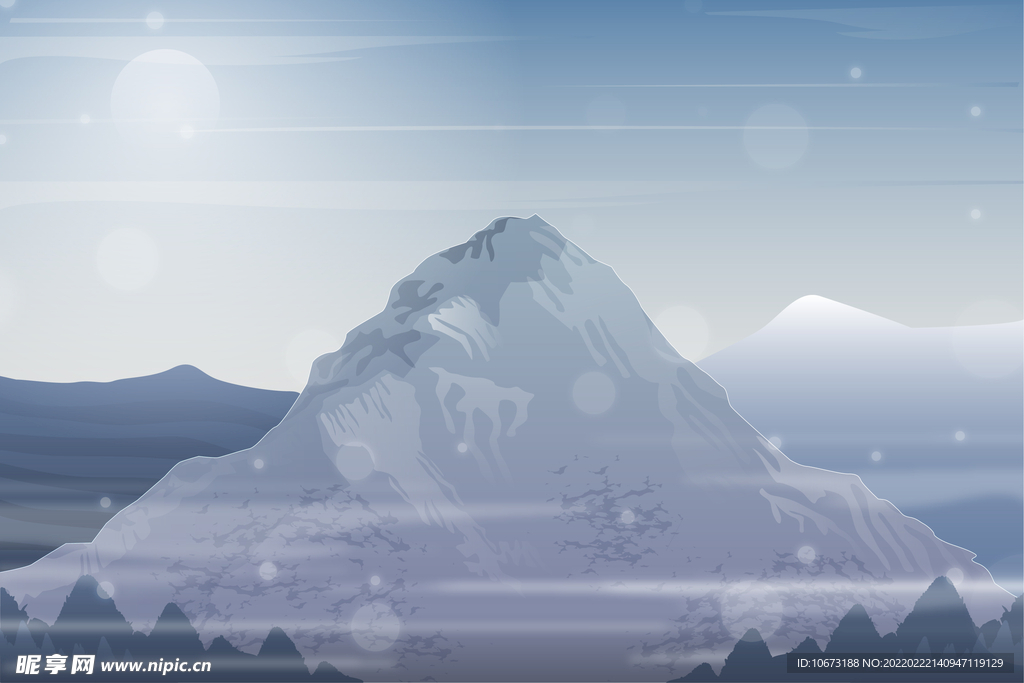  矢量山峦背景