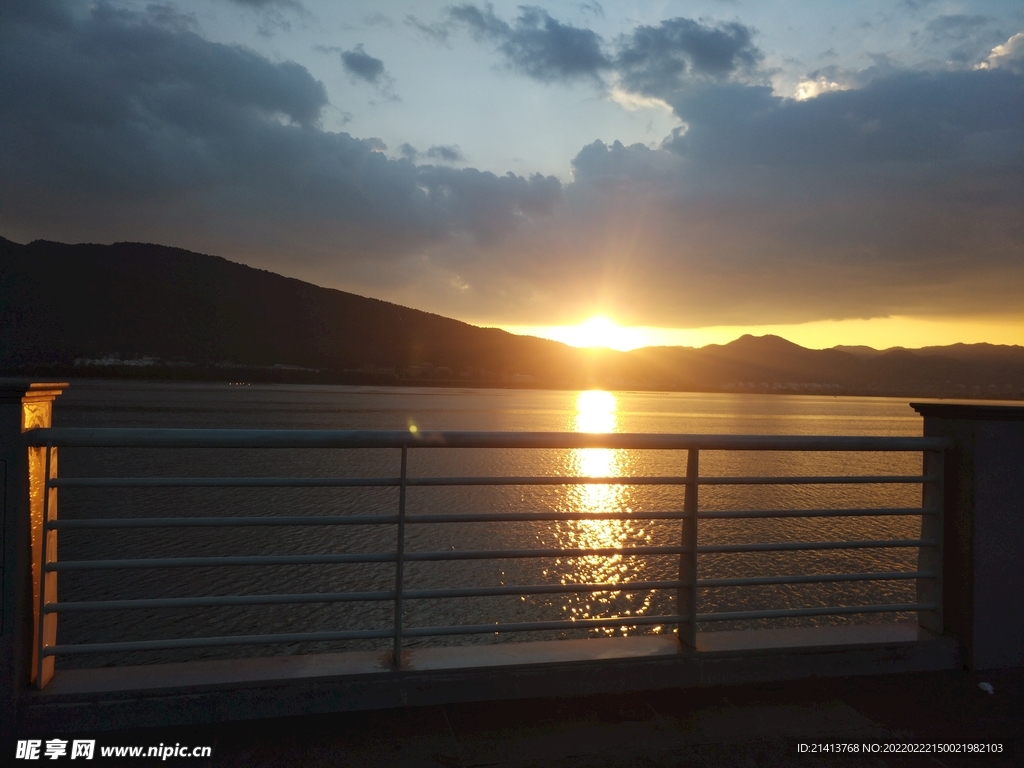 夕阳残阳美景 