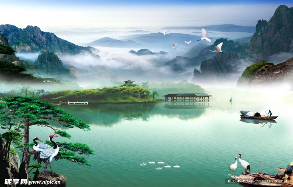 新中式山水