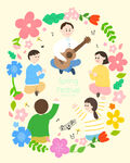 春天插画