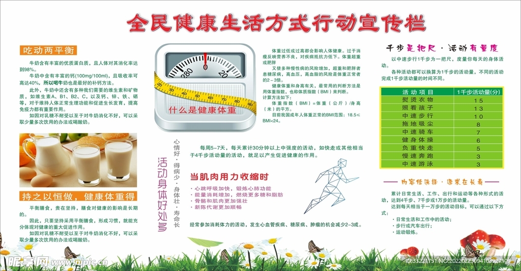 健康生活宣传栏