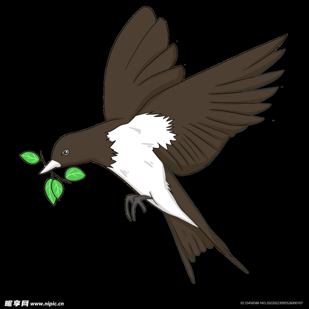 春季飞舞燕子