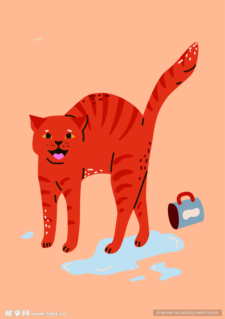 插画猫咪